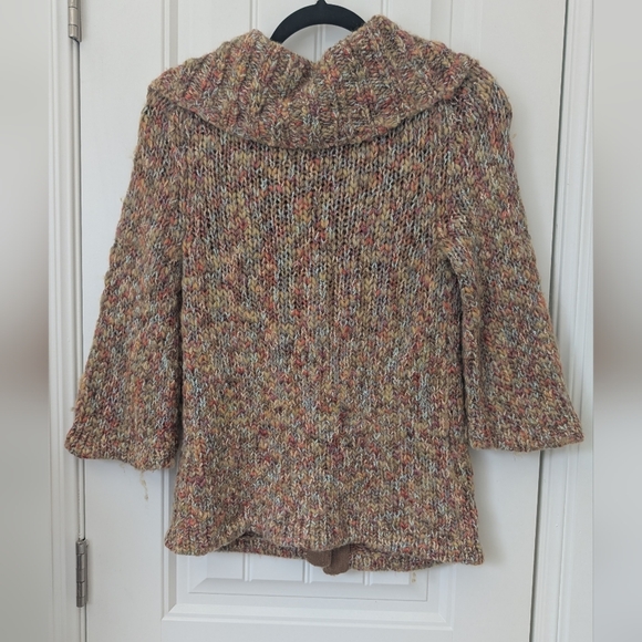 Y2K Rainbow Speckled Wool Blend Cardigan - Picture 8 of 9